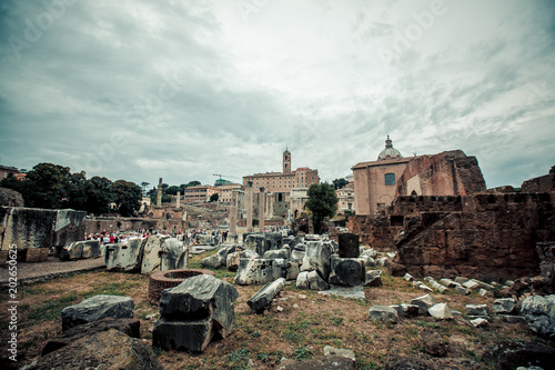 Colosseum in Rome, Italy. Landmark, italian roman ancient famous architecture