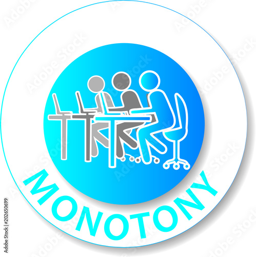icon monotony blue white
