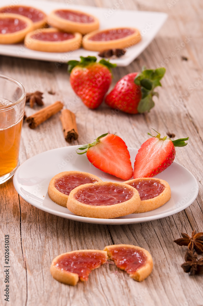 Strawberry tartlets. Strawberry tartlets.