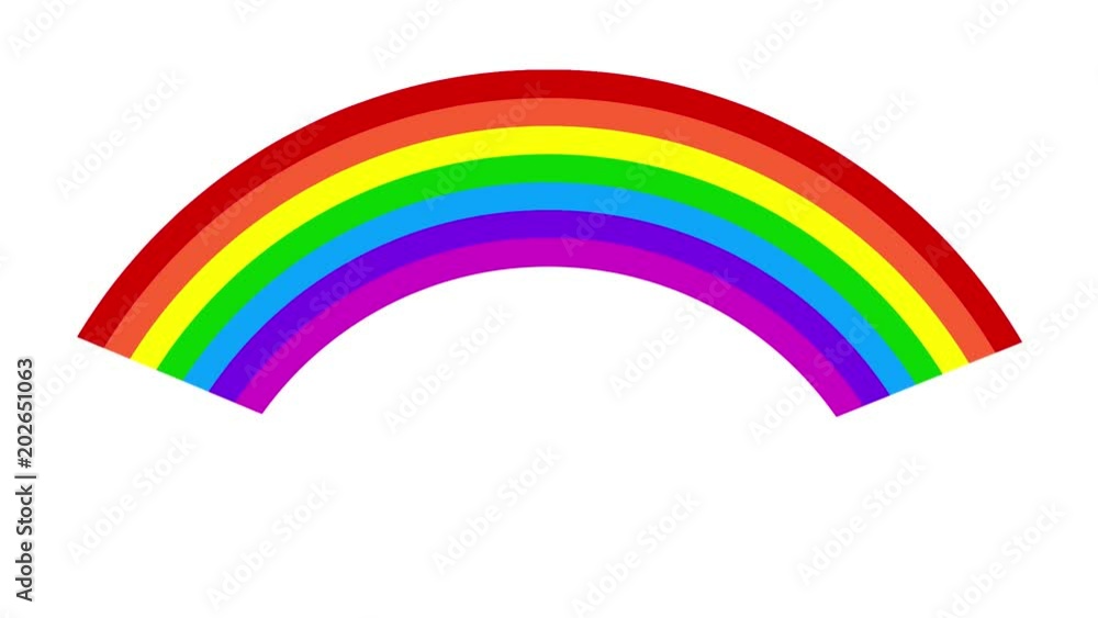 Animação com as cores do arco-íris Animação com as cores do arco-íris