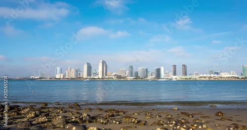 San Diego downtown timelapse, California photo