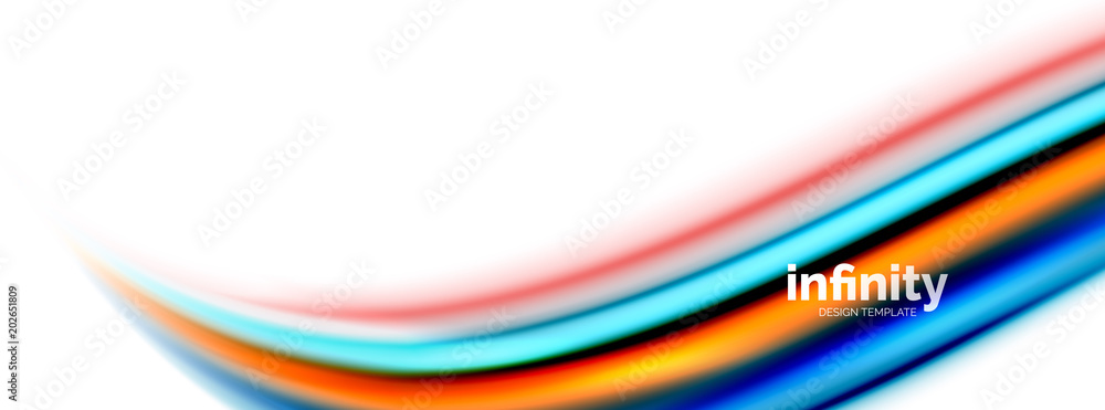 Fototapeta premium Vector 3d fluid colors wave background