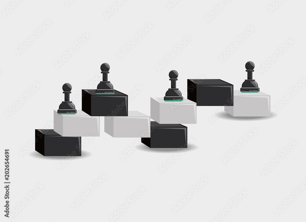 chess game design with pieces over white background, colorful design. vector illustration chess game design with pieces over white background, colorful design. vector illustration