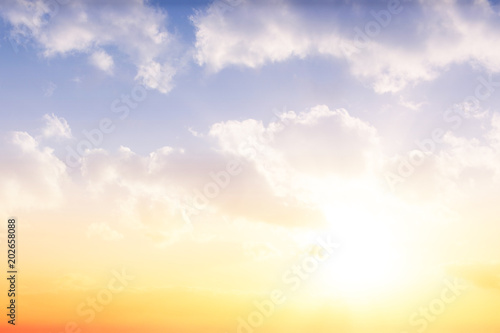 Beautiful orange and blue sky © WavebreakmediaMicro