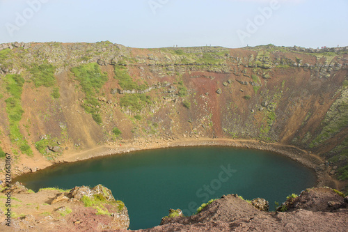 Kerið crater. Is a volcanic crater lake located in the Grímsnes area in south Iceland.