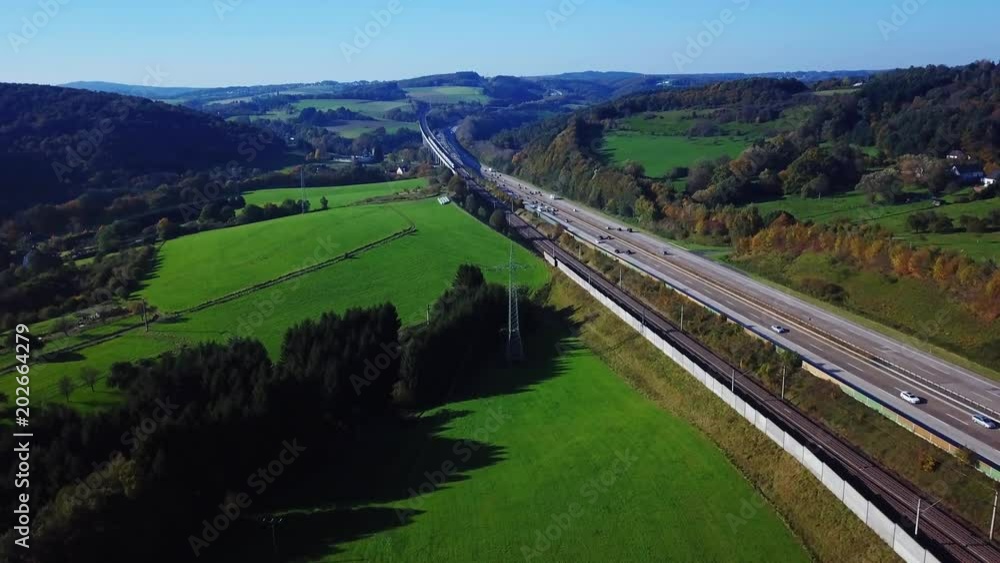 ICE Brücke und Autobahn Wiedtal mit CG ICE Brücke und Autobahn Wiedtal mit CG