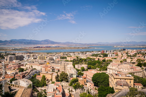 View of Cagliari, Sardinia, Italy.