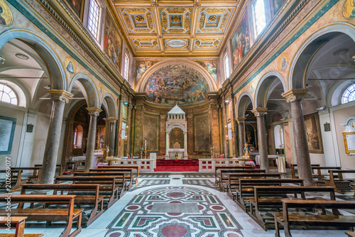  Church of Sant'Agata dei Goti, in Rome, Italy.