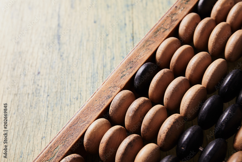 Old retro abacus