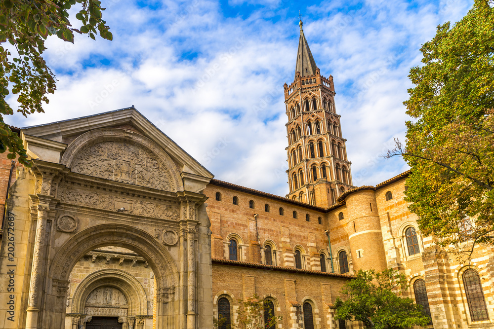 Basilique Saint Sernin à Toulouse en Occitanie, France