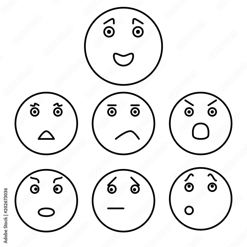 Smiley set icons Smiley set icons
