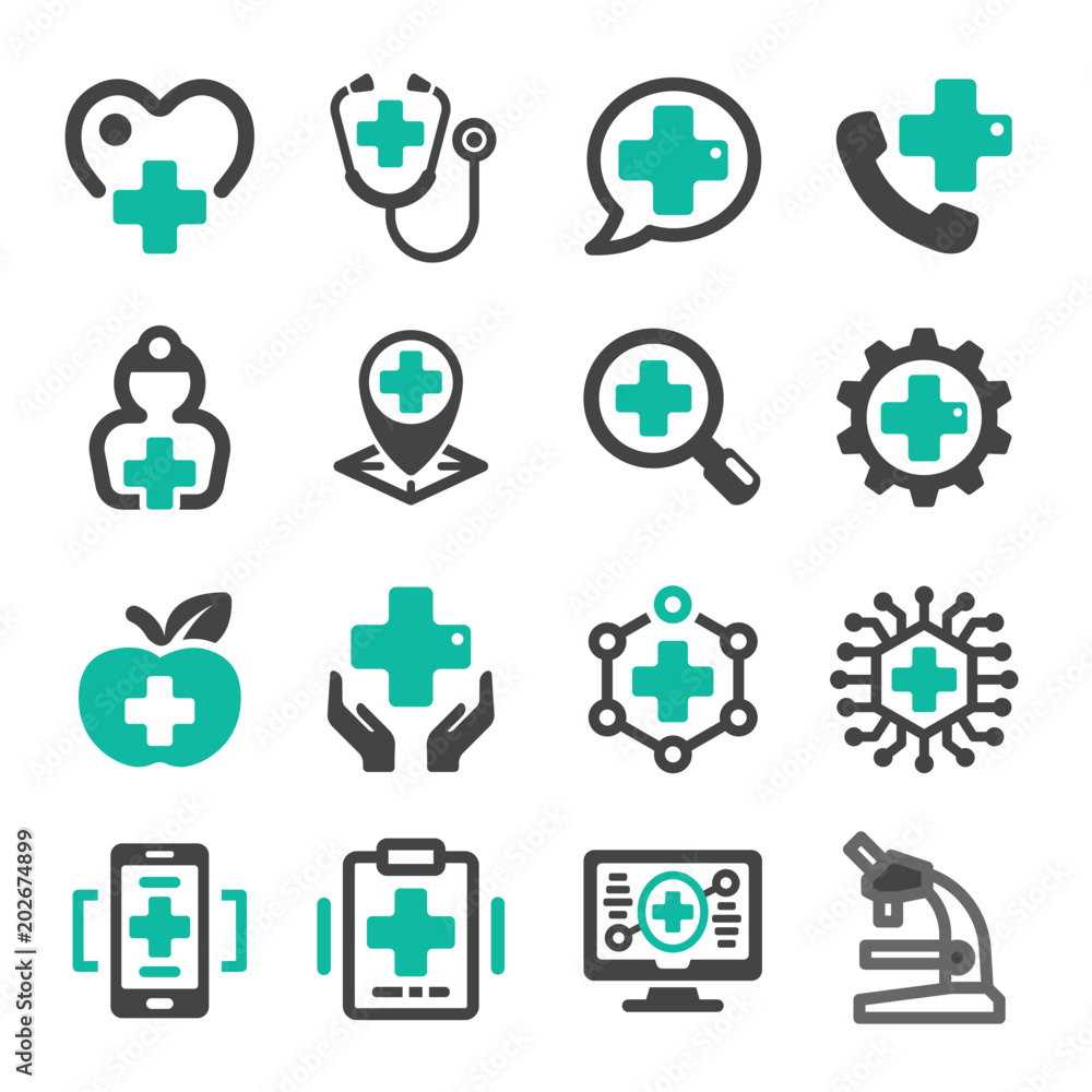 healthcare icon set