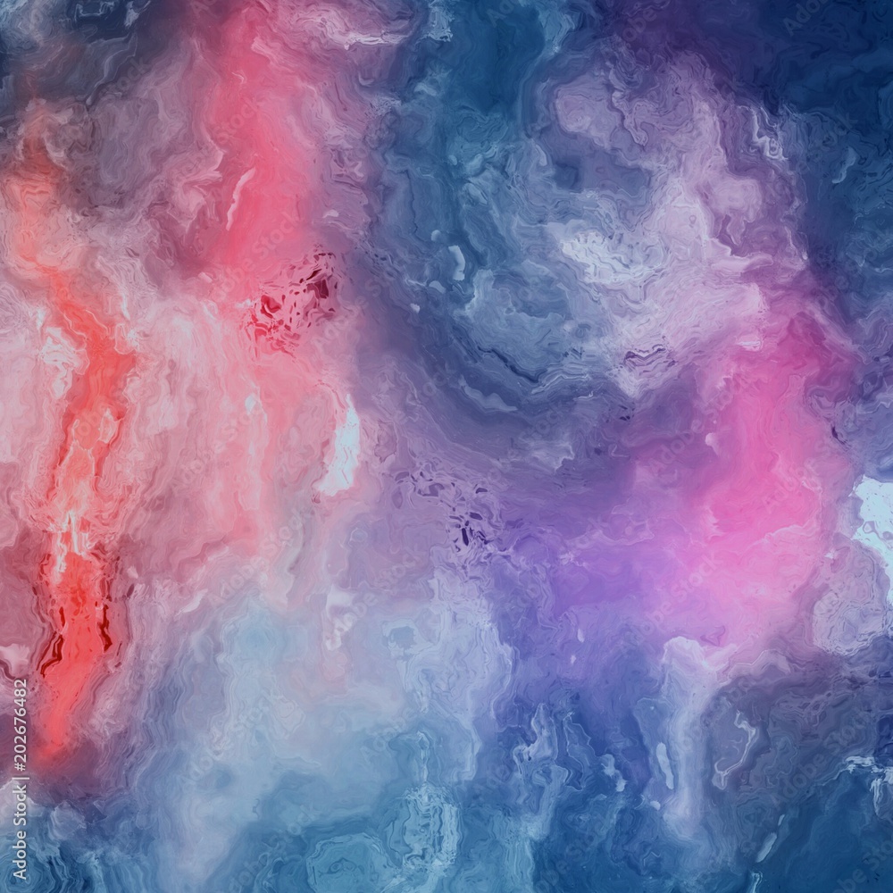 Obraz premium Abstract watercolor texture background. Creative pattern for graphic design. Liquid oil painting digital art. Fantasy style bright drawn multicolor artwork. 