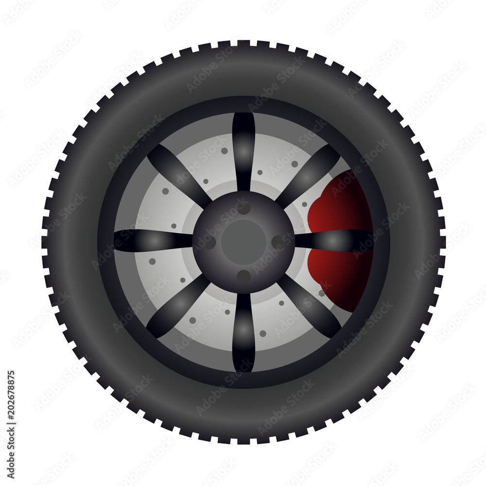 Tire with studs