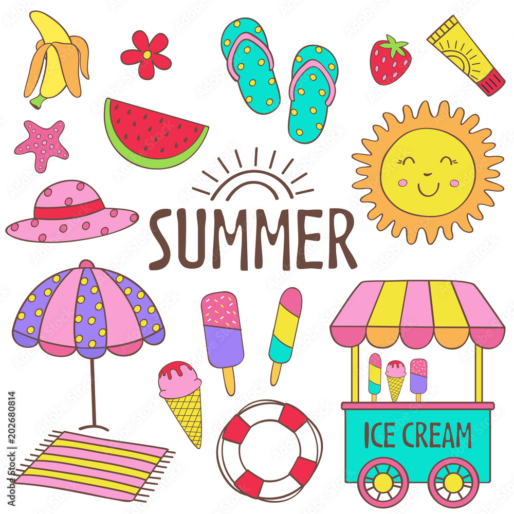 set of isolated summer icon part 1 - vector illustration, eps
set of isolated summer icon part 1 - vector illustration, eps