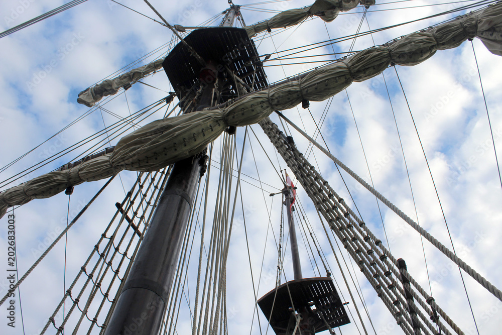 Obraz premium vintage pirate ship