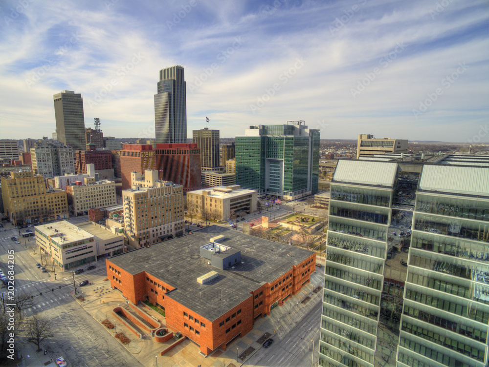 Fototapeta premium Omaha is a Major Urban Center and largest City in the State of Nebraska