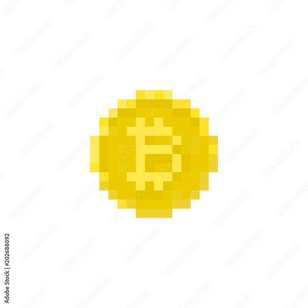 Pixel bitcoin for games and web sites Pixel bitcoin for games and web sites