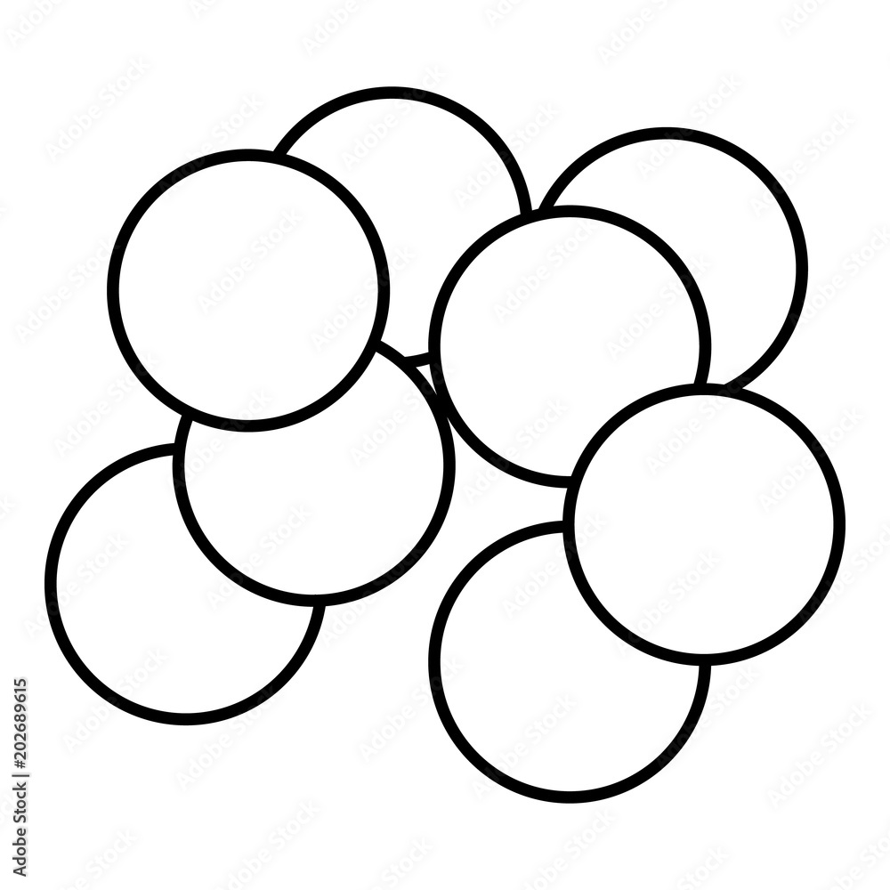 Red caviar icon. Outline illustration of red caviar vector icon for web Red caviar icon. Outline illustration of red caviar vector icon for web