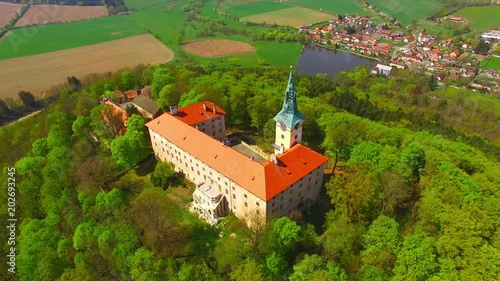 Camera flight near The Zelena Hora (