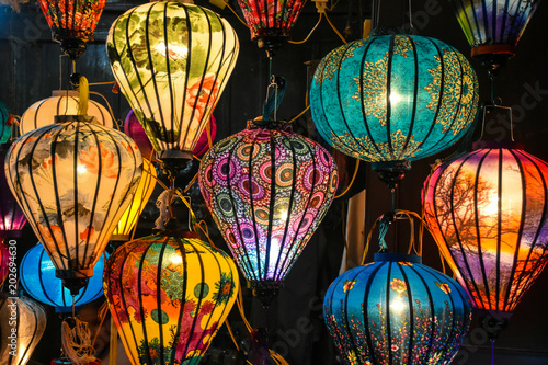 Colourful lanterns in Hoi An, Vietnam