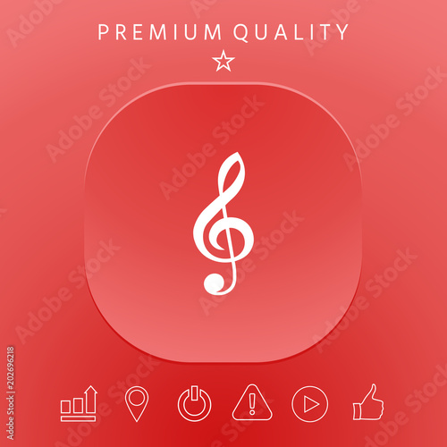 Treble clef icon