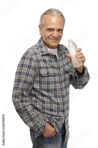 Senior man with water bottle © Straight8Stock