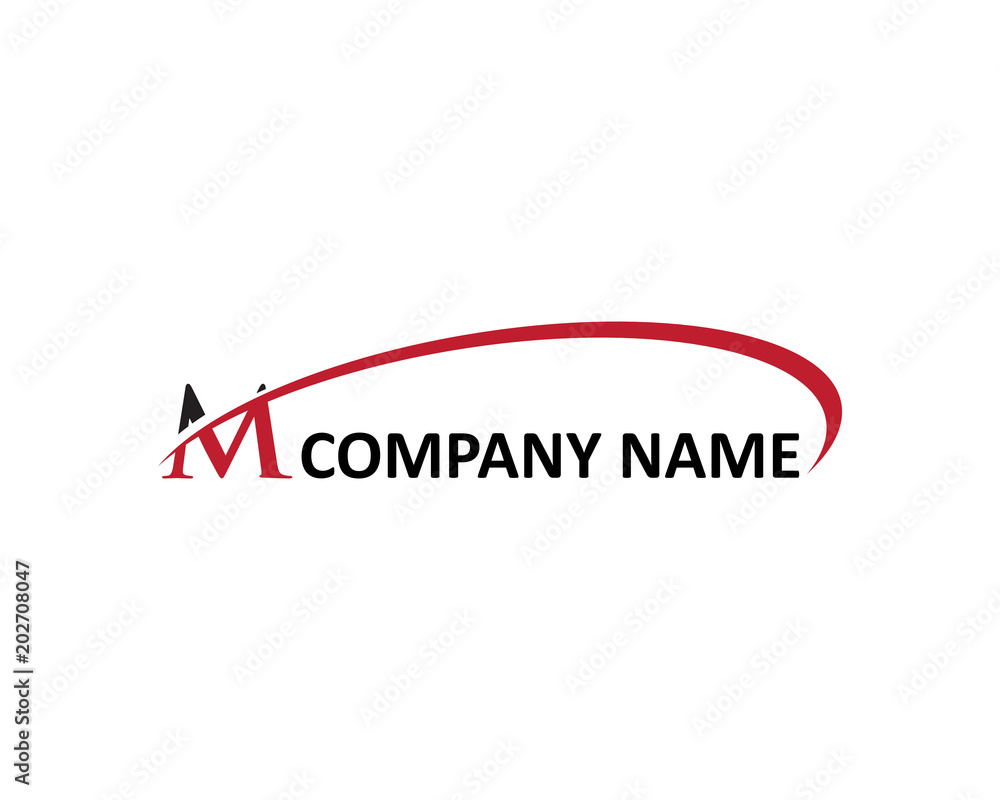 m letter swoosh logo m letter swoosh logo