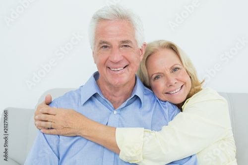 Happy romantic senior couple