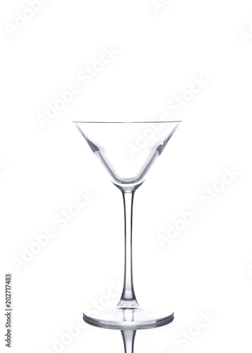 martini glass on a white background isolated