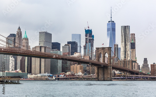 Fototapeta Most Brookliński i panorama Manhattanu