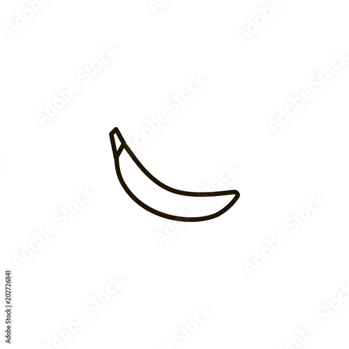 banana icon. sign design