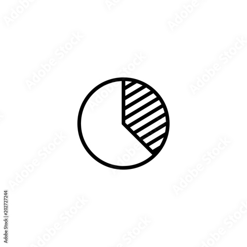 pie chart icon. sign design