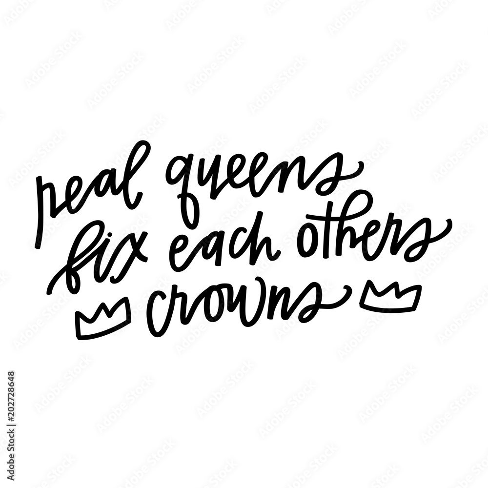 Real queens fix each others crowns Real queens fix each others crowns