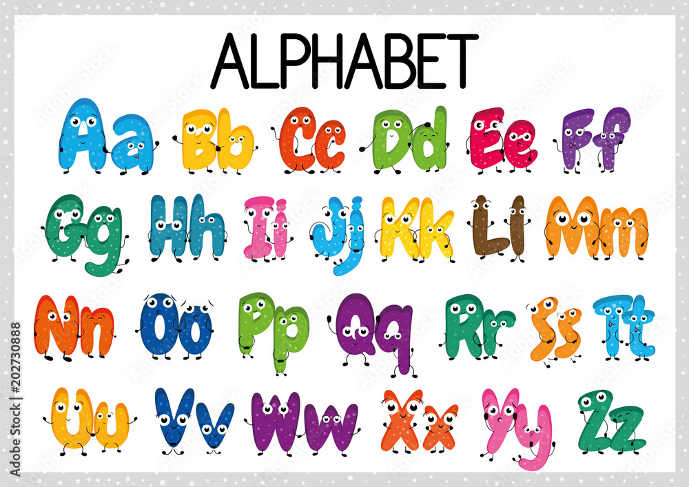 Alphabet Tracing and Colouring Worksheet: Writing A-Z.Exercises for ...