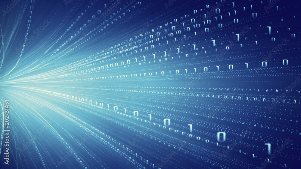 Obraz premium Transfer Of Information, Cloud Computing And Big Data Concept
