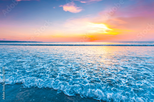 Radiant sea beach sunset © yellowj