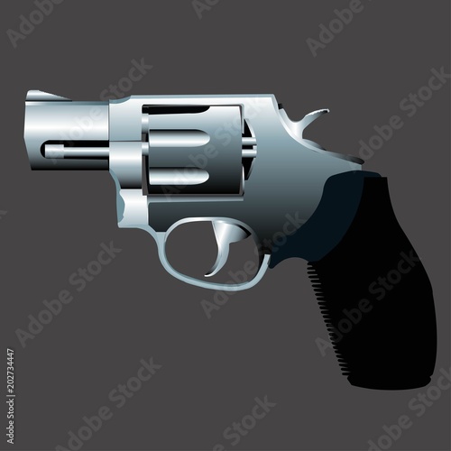 Vector illustration of a gun.