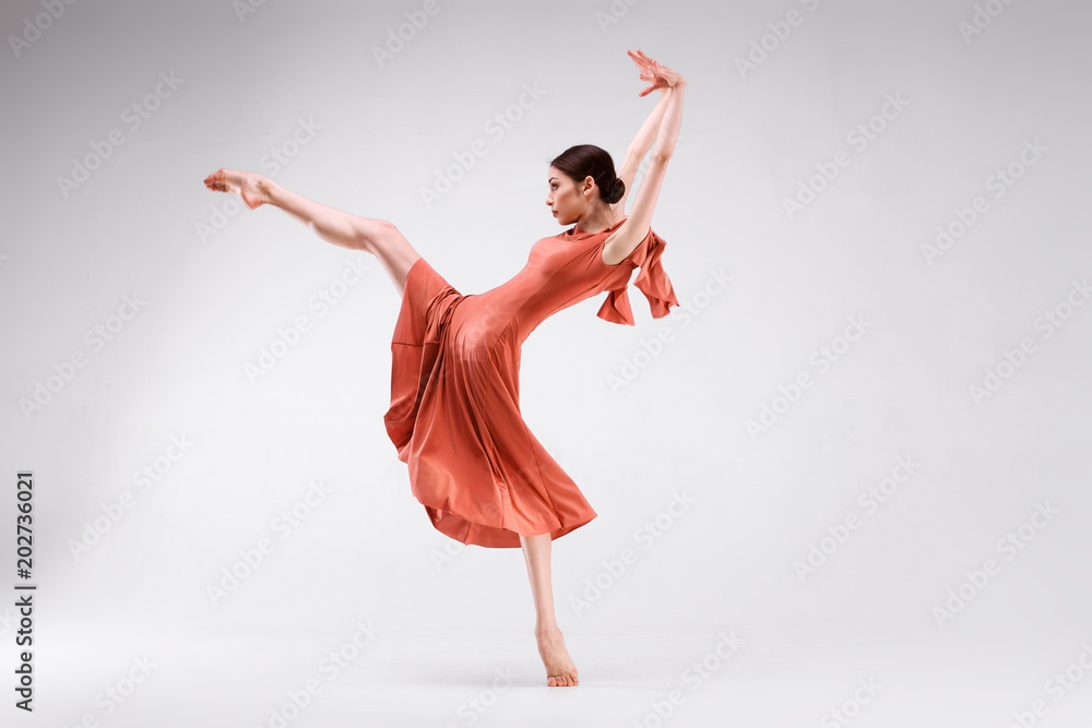 Fototapeta premium Ballerina on a white background
