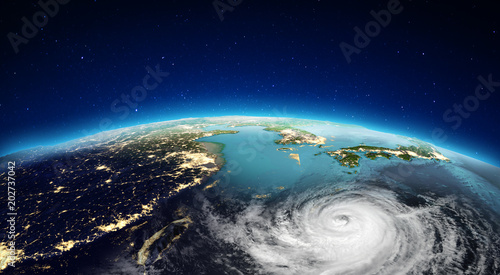 Asia from space. 3d rendering
