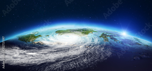 Fototapeta Naklejka Na Ścianę i Meble -  Planet Earth from space. 3d rendering