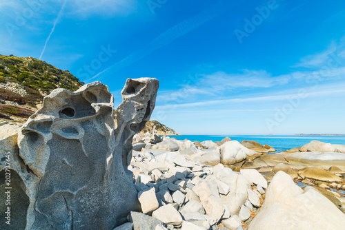 Rocks in Punta Molentis shore photo