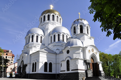 Famous Alexander Nevsky orthodox church in Kamianets-Podilskyi, Ukraine