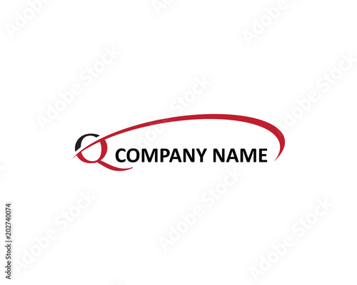 q letter swoosh logo
