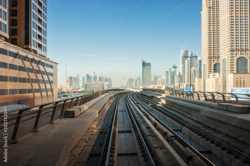 subway tracks in the united arab emirates