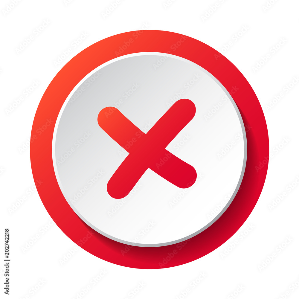 Multiplication symbol - icon. Vector. Multiplication symbol - icon. Vector.