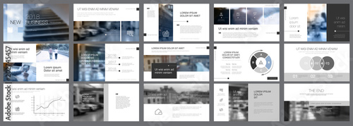 Snapshots of business presentation template