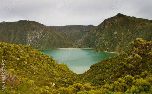 Lake on a Volcanic Island