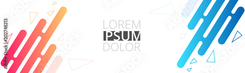 Vector abstract design background layout banner template.