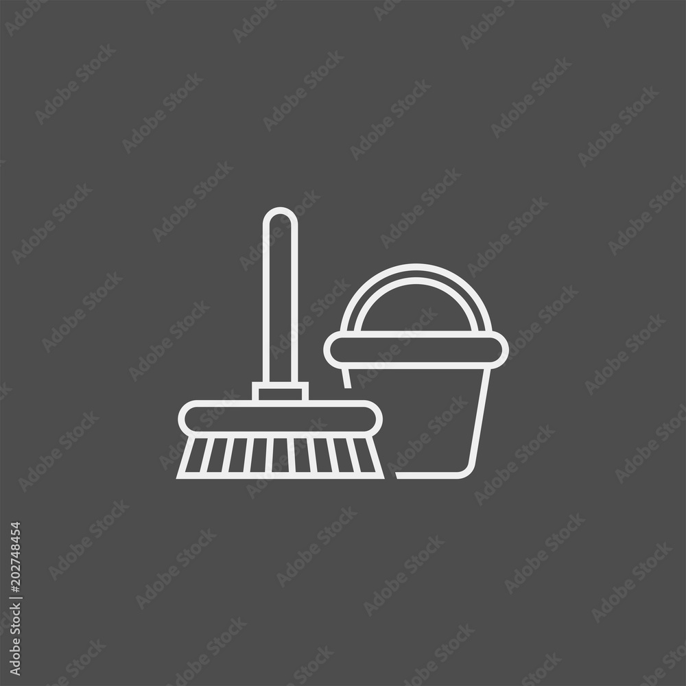 Cleaning flat vector icon Cleaning flat vector icon
